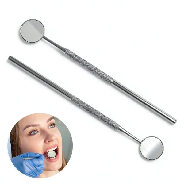 Dental Mirror Stainless Steel 6.5in KuanStore Dual Pack-2
