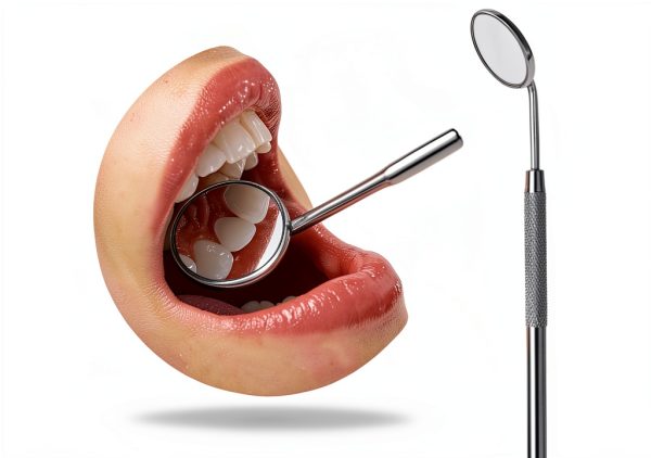 Dental Mirror HOKIN Stainless Steel with Two Detachable Heads-7