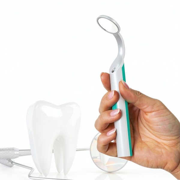 Dental Mirror 2 Pieces Light Ofakouss Anti-Fog Green/Blue 5.71in-2