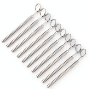 Dental Mouth Mirror OdontoMed2011® 10-Piece with 45° Angle Steel-0