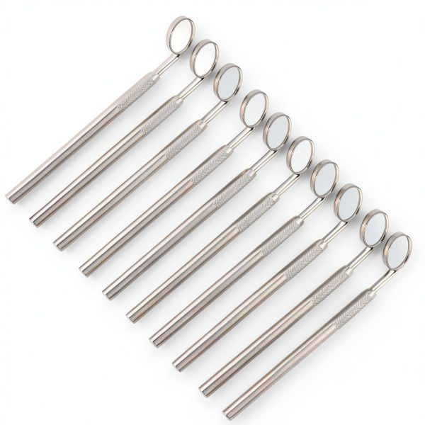 Dental Mouth Mirror OdontoMed2011® 10-Piece with 45° Angle Steel-0