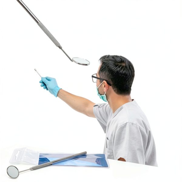Dental Mouth Teeth Inspection Mirror #5 A2ZSCILAB Steel 6.5in-1